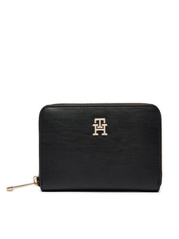 Tommy Hilfiger Tommy Hilfiger Veliki ženski novčanik Chic Med Za AW0AW16330 Crna