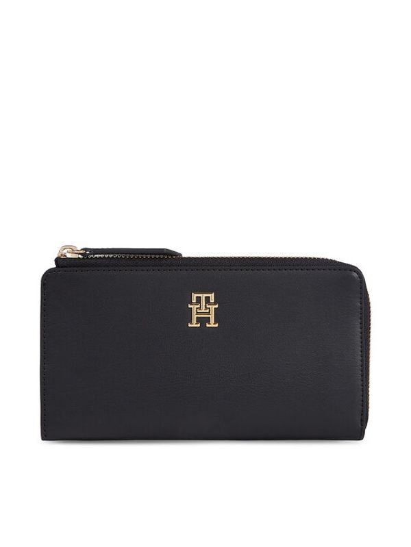 Tommy Hilfiger Tommy Hilfiger Veliki ženski novčanik Th Feminine Large Slim Wallet AW0AW14890 Crna