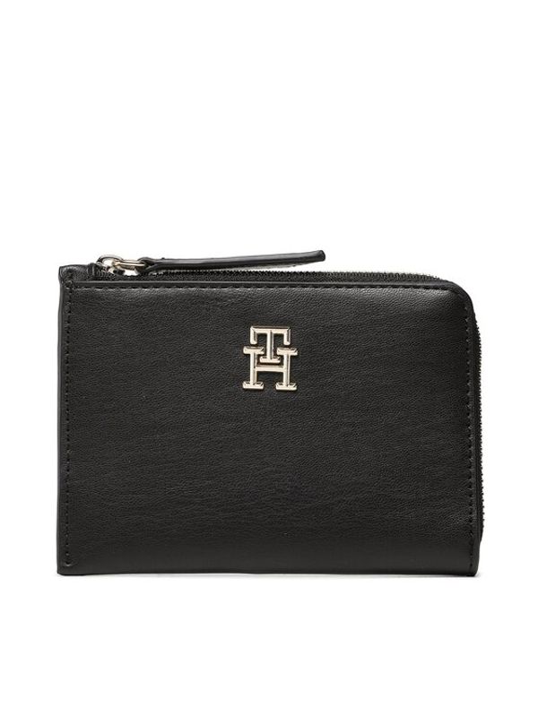 Tommy Hilfiger Tommy Hilfiger Veliki ženski novčanik Th Feminne Med Slim Wallet AW0AW14889 Crna