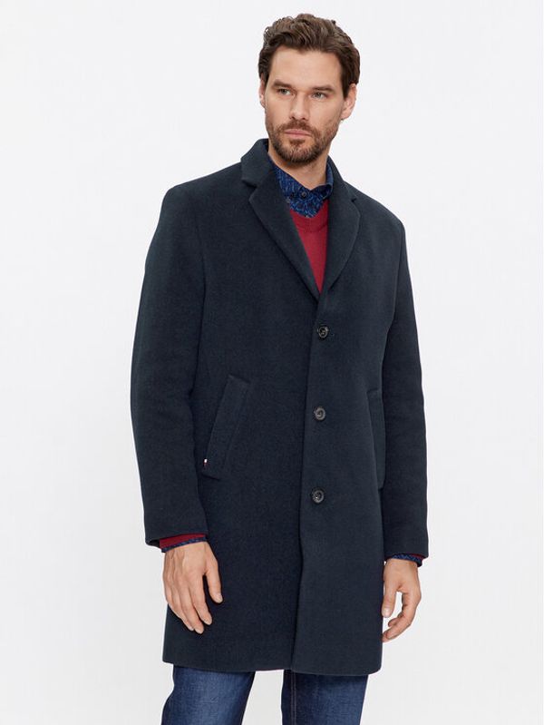 Tommy Hilfiger Tommy Hilfiger Vuneni kaput MW0MW32963 Tamnoplava Regular Fit