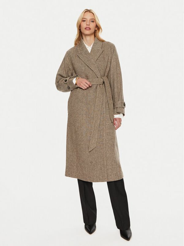 Tommy Hilfiger Tommy Hilfiger Vuneni kaput WW0WW43159 Bež Regular Fit