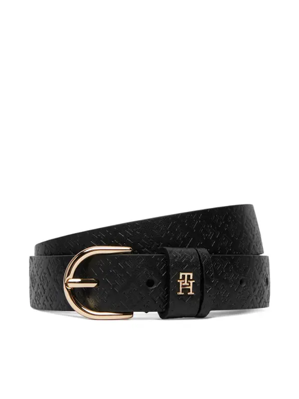 Tommy Hilfiger Tommy Hilfiger Ženski remen Ess Effortless 2.5 Go Mono AW0AW18856 Crna