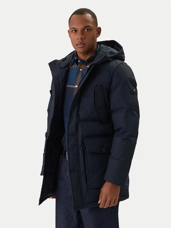 Tommy Hilfiger Tommy Hilfiger Zimska jakna Essential MW0MW37483 Tamnoplava Regular Fit