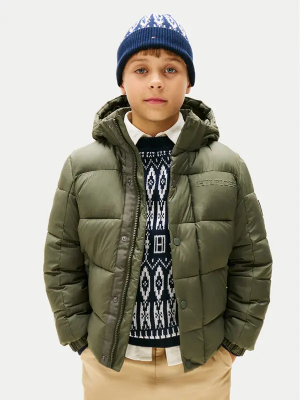 Tommy Hilfiger Tommy Hilfiger Zimska jakna KB0KB10093 D Zelena Regular Fit
