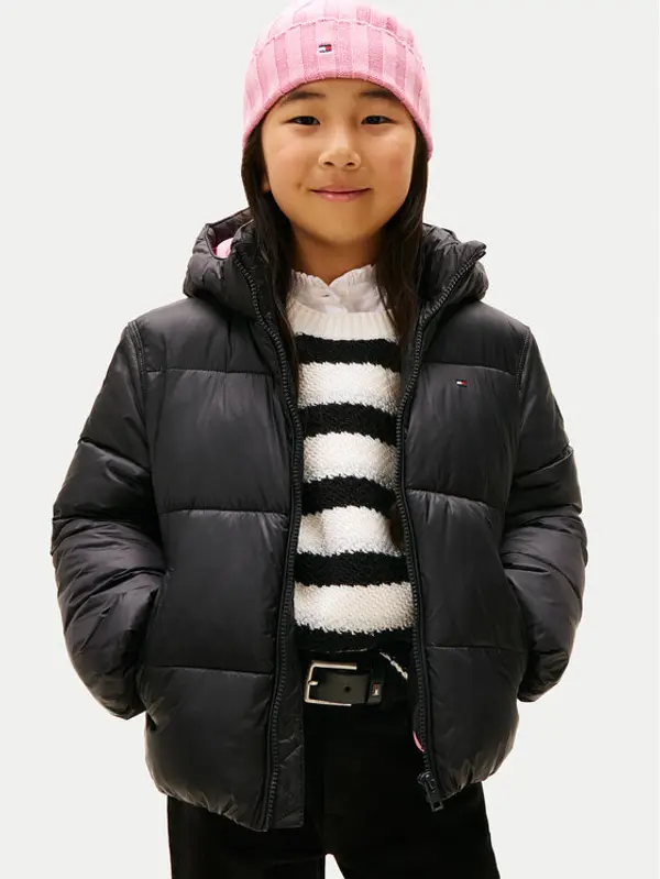 Tommy Hilfiger Tommy Hilfiger Zimska jakna KG0KG08759 D Crna Regular Fit