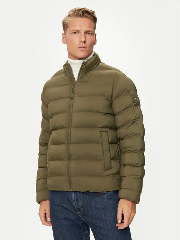 Tommy Hilfiger Tommy Hilfiger Zimska jakna MW0MW37259 Zelena Regular Fit