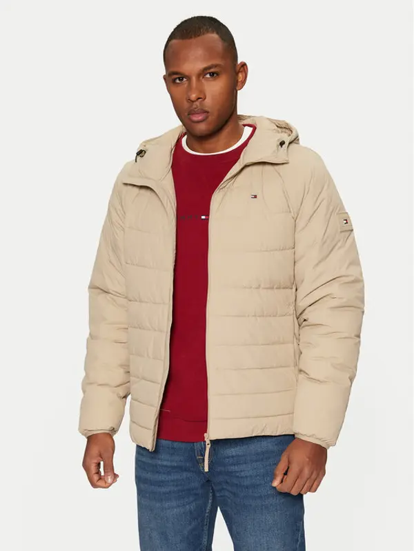 Tommy Hilfiger Tommy Hilfiger Zimska jakna MW0MW37641 Bež Regular Fit