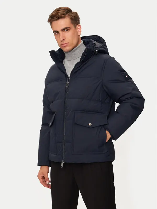Tommy Hilfiger Tommy Hilfiger Zimska jakna Rockie MW0MW37125 Tamnoplava Regular Fit