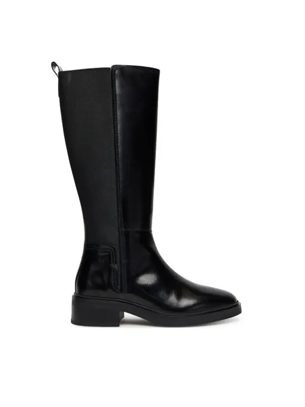 Tommy Hilfiger Tommy Hilfiger Zimske čizme Th Minimal Abrasivato Long Boot FW0FW08979 Crna