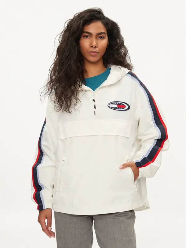 Tommy Jeans Tommy Jeans Anorak jakna Archive Chicago DW0DW18151 Bijela Regular Fit