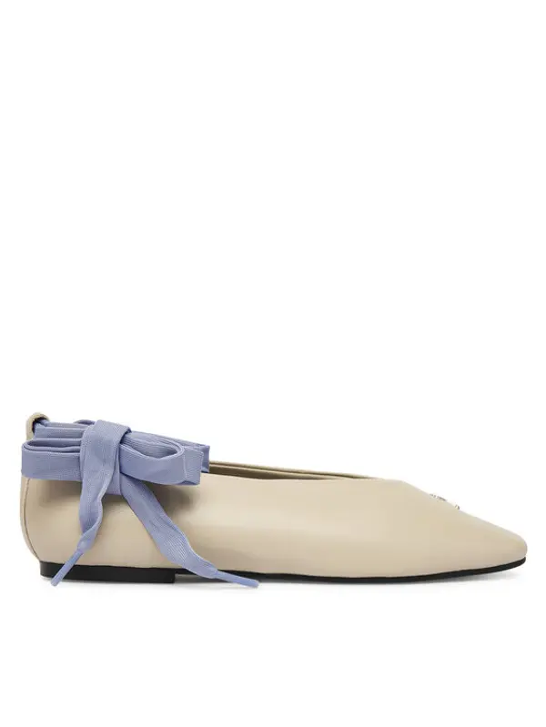 Tommy Jeans Tommy Jeans Balerinke Tjw Ballerina With Laces EN0EN02939 Écru
