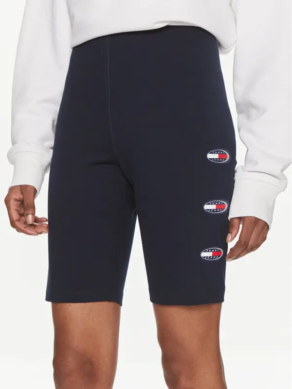 Tommy Jeans Tommy Jeans Biciklističke hlače Archive DW0DW18129 Tamnoplava Slim Fit
