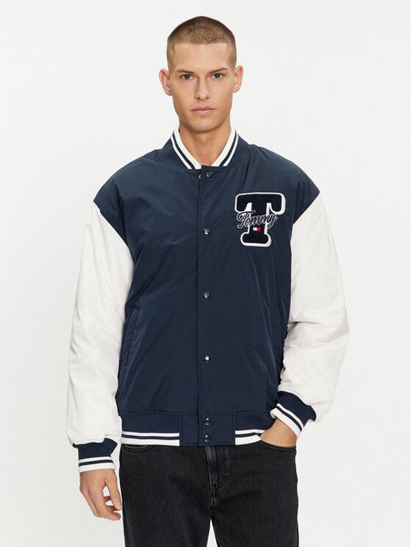 Tommy Jeans Tommy Jeans Bomber Colorblock Varsity DM0DM18702 Tamnoplava Regular Fit