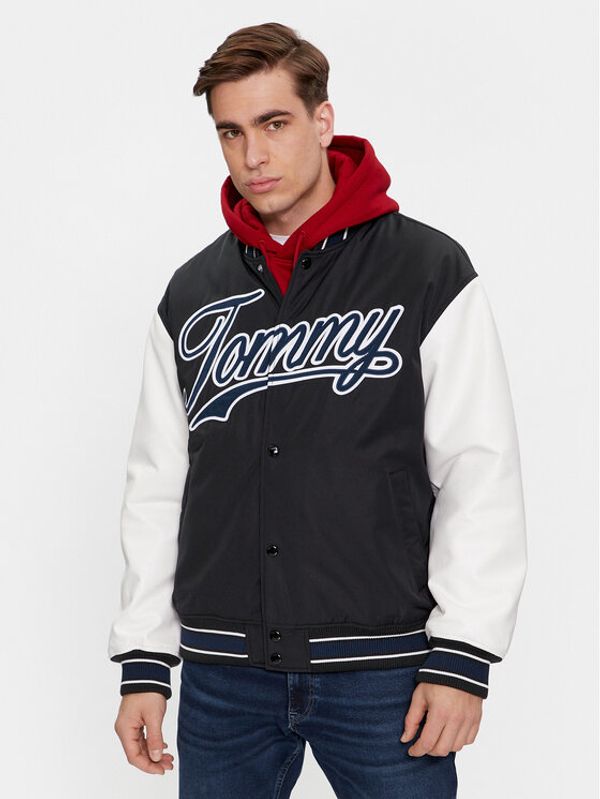Tommy Jeans Tommy Jeans Bomber Letterman DM0DM17880 Crna Regular Fit