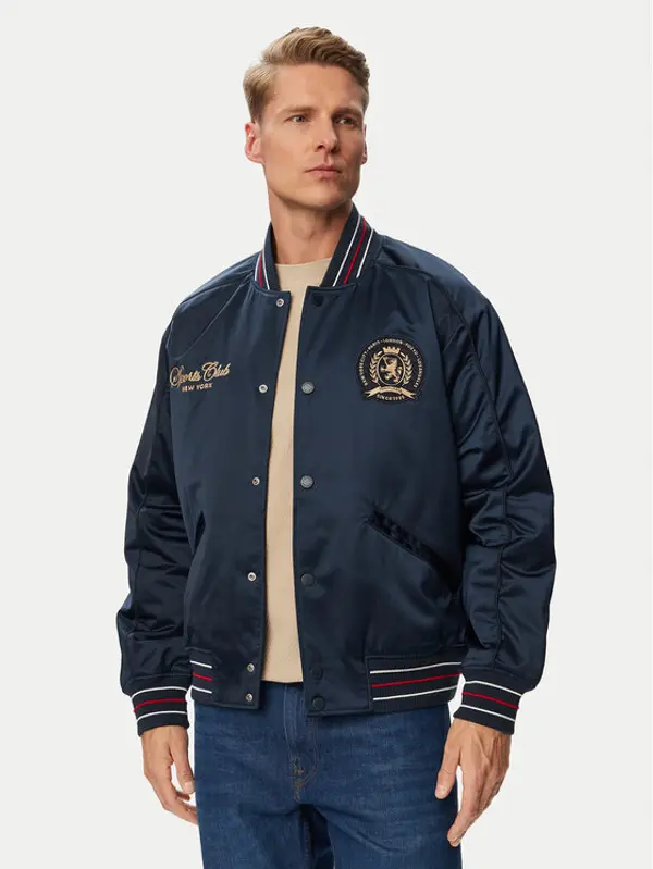 Tommy Jeans Tommy Jeans Bomber Tjm Souvenir DM0DM23220 Tamnoplava Regular Fit