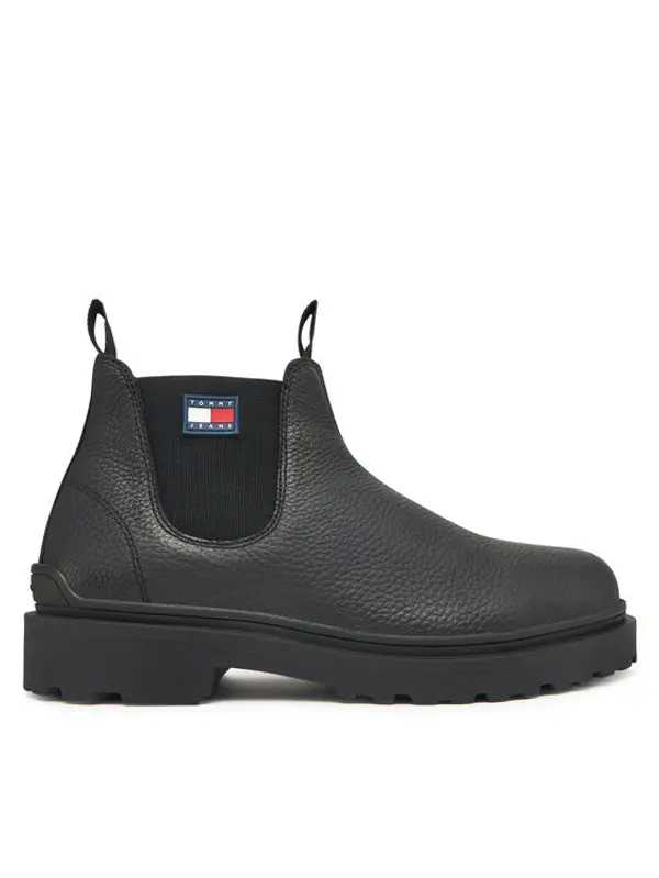 Tommy Jeans Tommy Jeans Chelsea cipele Tjm Chelsea Leather Wl EM0EM01670 Crna