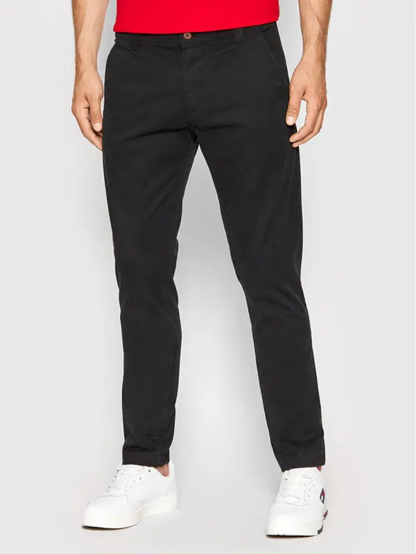 Tommy Jeans Tommy Jeans Chino Scanton DM0DM09595 Crna Slim Fit