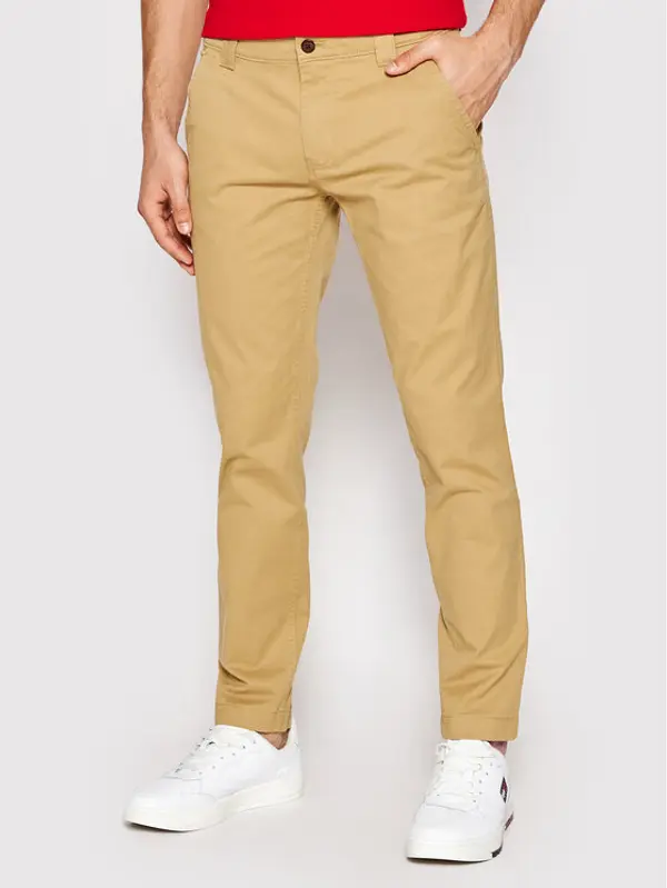 Tommy Jeans Tommy Jeans Chino Scanton DM0DM09595 Smeđa Slim Fit