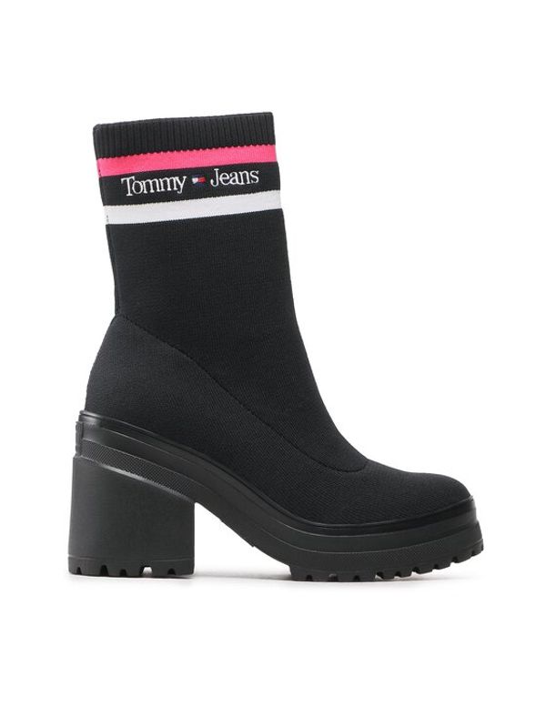Tommy Jeans Tommy Jeans Čizme Knitted Boot EN0EN02061 Crna