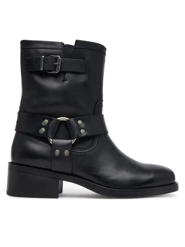 Tommy Jeans Tommy Jeans Čizme Tjw Biker EN0EN02811 Crna