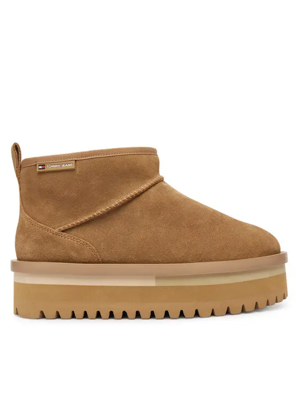 Tommy Jeans Tommy Jeans Čizme za snijeg Tjw Flatform Snow Boot Suede EN0EN02841 Smeđa
