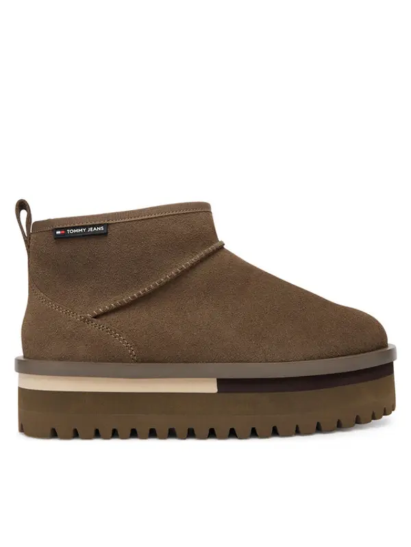Tommy Jeans Tommy Jeans Čizme za snijeg Tjw Flatform Snow Boot Suede EN0EN02841 Smeđa