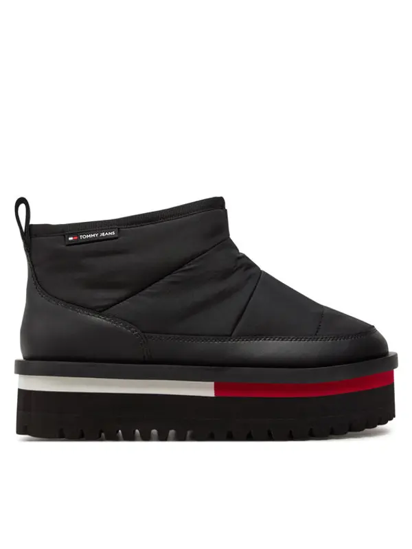 Tommy Jeans Tommy Jeans Čizme za snijeg Tjw Nylon Flatform Boot Wl EN0EN02689 Crna