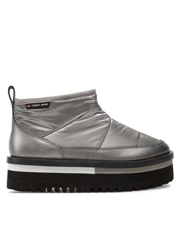 Tommy Jeans Tommy Jeans Čizme za snijeg Tjw Nylon Flatform Boot Wl EN0EN02689 Srebrna