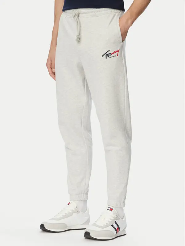 Tommy Jeans Tommy Jeans Donji dio trenerke DM0DM23903 Svijetlo siva Regular Fit