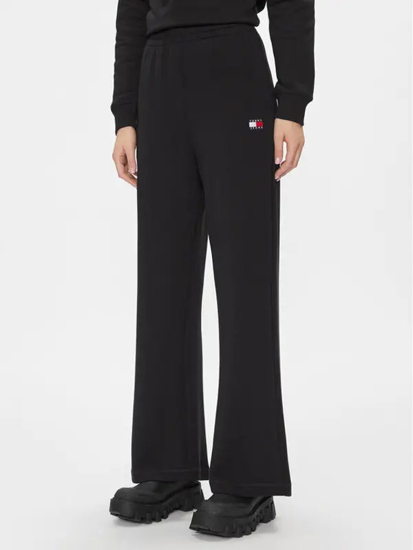 Tommy Jeans Tommy Jeans Donji dio trenerke DW0DW17312 Crna Wide Leg