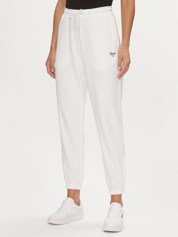 Tommy Jeans Tommy Jeans Donji dio trenerke Script DW0DW17771 Bijela Relaxed Fit