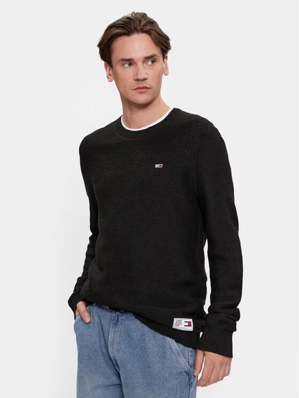 Tommy Jeans Tommy Jeans Džemper DM0DM15060 Crna Regular Fit