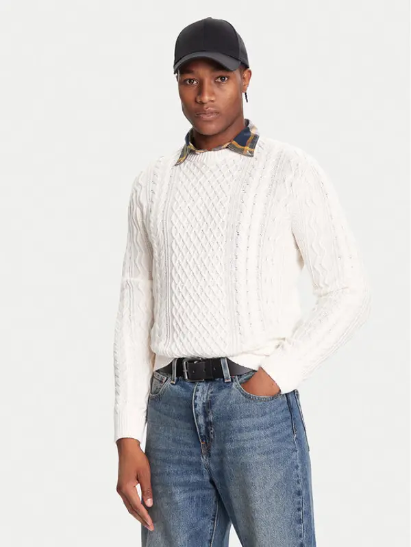 Tommy Jeans Tommy Jeans Džemper DM0DM22101 Bijela Regular Fit