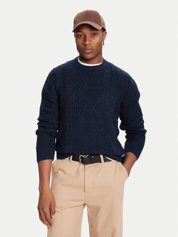 Tommy Jeans Tommy Jeans Džemper DM0DM22101 Tamnoplava Regular Fit