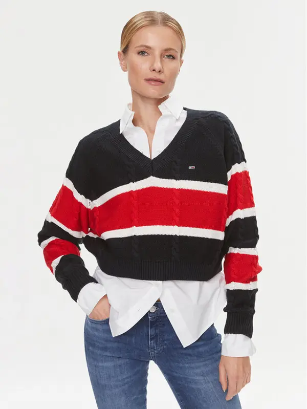 Tommy Jeans Tommy Jeans Džemper DW0DW15941 Šarena Regular Fit