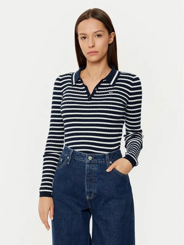 Tommy Jeans Tommy Jeans Džemper DW0DW19887 Bež Slim Fit