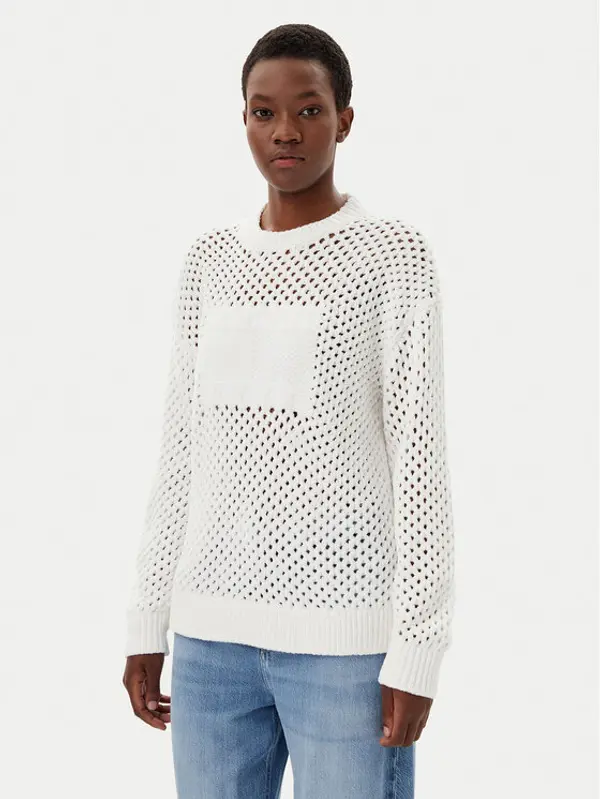 Tommy Jeans Tommy Jeans Džemper DW0DW20262 Écru Relaxed Fit