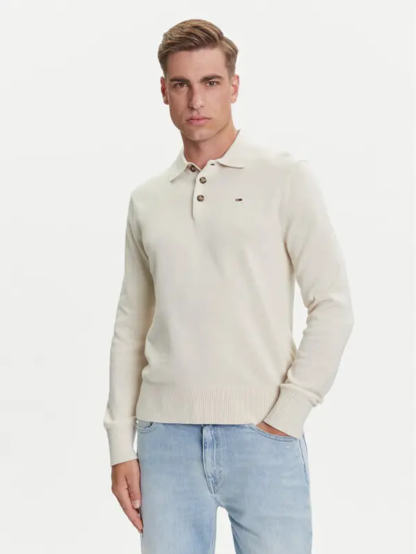 Tommy Jeans Tommy Jeans Džemper Essential DM0DM20304 Bež Slim Fit