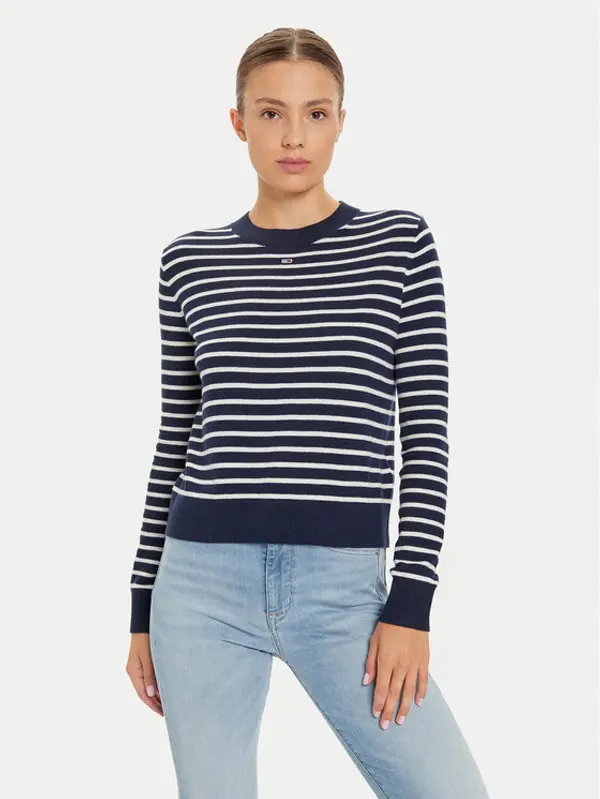 Tommy Jeans Tommy Jeans Džemper Essential DW0DW17254 Tamnoplava Regular Fit