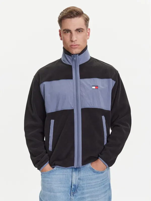 Tommy Jeans Tommy Jeans Flis DM0DM21906 Crna Relaxed Fit