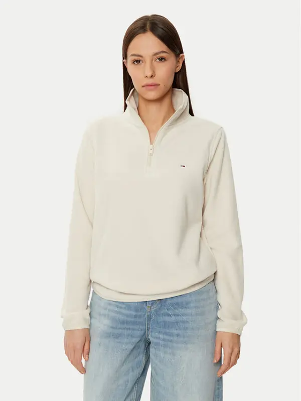 Tommy Jeans Tommy Jeans Flis DW0DW19751 Bež Regular Fit