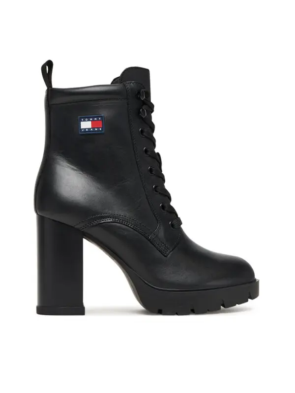 Tommy Jeans Tommy Jeans Gležnjače Tjw Lace Up EN0EN02832 Crna