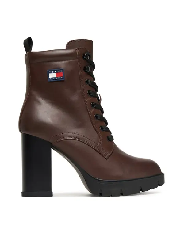 Tommy Jeans Tommy Jeans Gležnjače Tjw Lace Up EN0EN02832 Smeđa