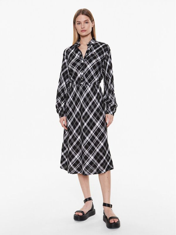 Tommy Jeans Tommy Jeans Haljina košulja DW0DW15017 Crna Regular Fit