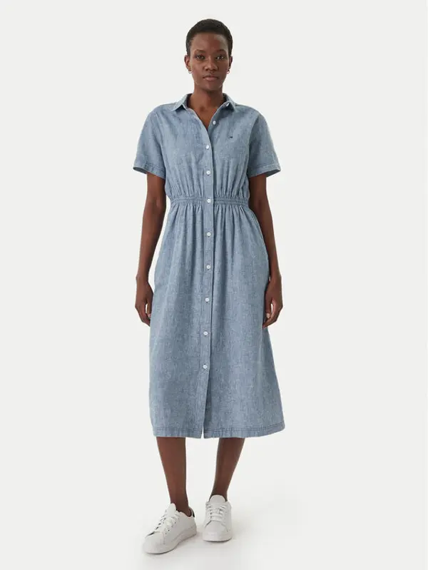 Tommy Jeans Tommy Jeans Haljina košulja DW0DW18556 Plava Relaxed Fit