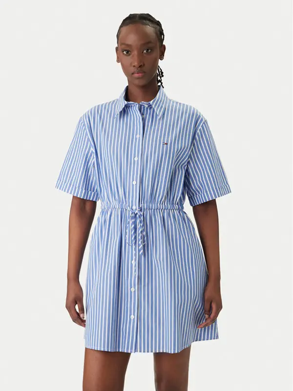 Tommy Jeans Tommy Jeans Haljina košulja DW0DW20617 Plava Regular Fit