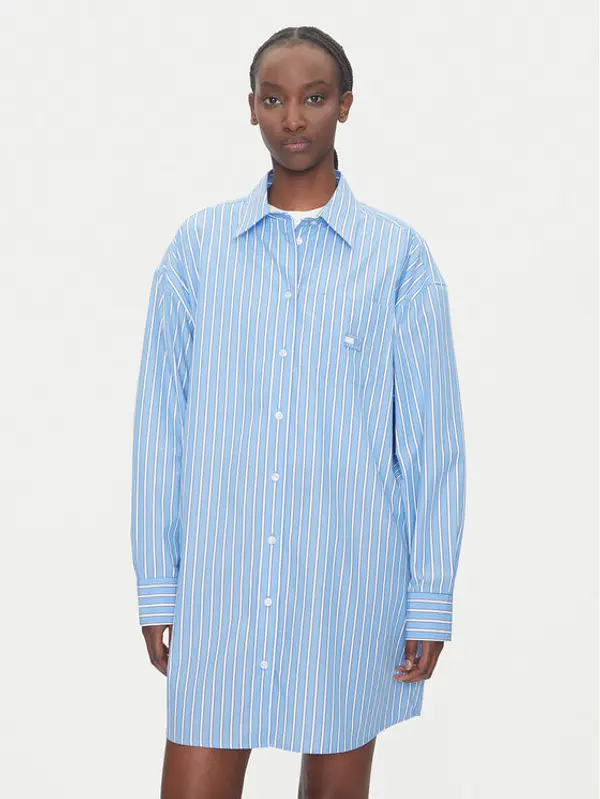 Tommy Jeans Tommy Jeans Haljina košulja DW0DW21122 Plava Relaxed Fit