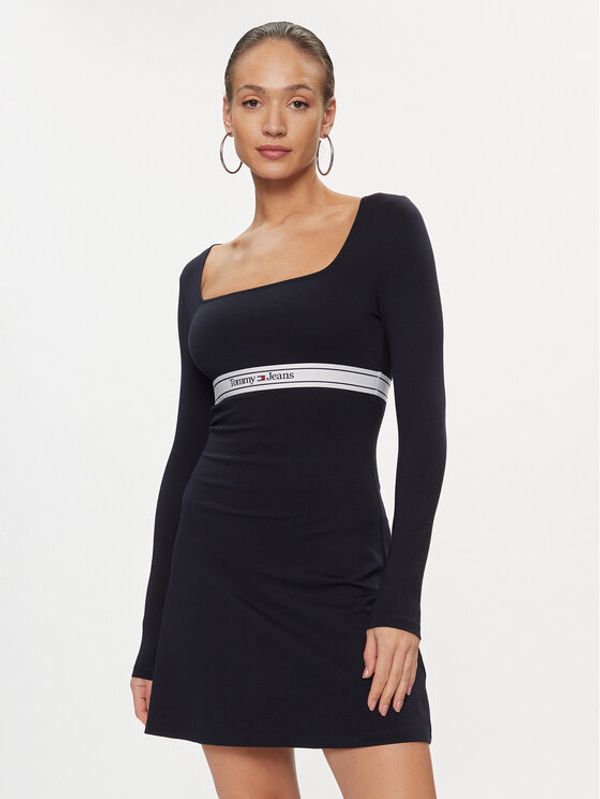 Tommy Jeans Tommy Jeans Haljina za svaki dan DW0DW15887 Tamnoplava Slim Fit