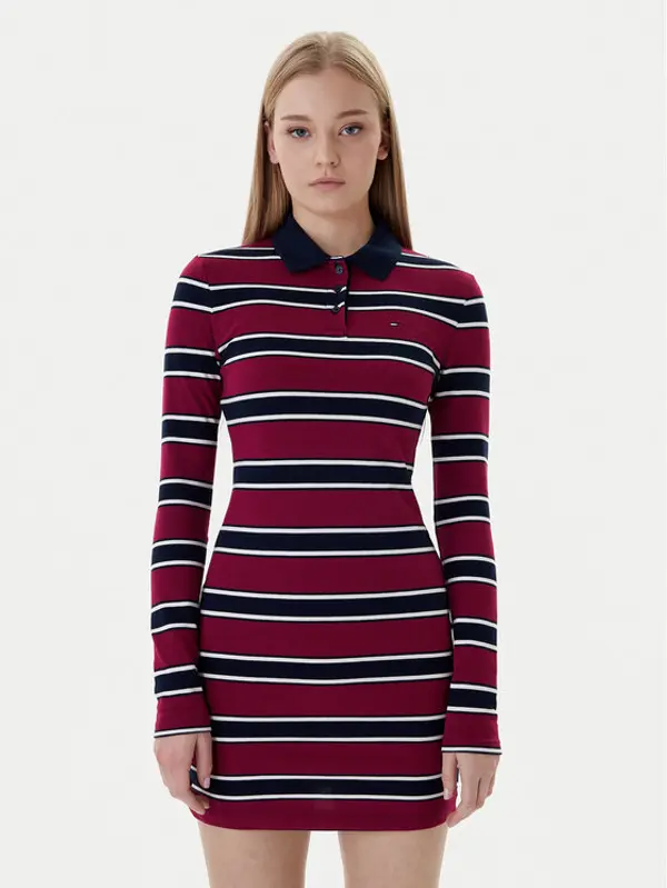 Tommy Jeans Tommy Jeans Haljina za svaki dan DW0DW21901 Crvena Regular Fit