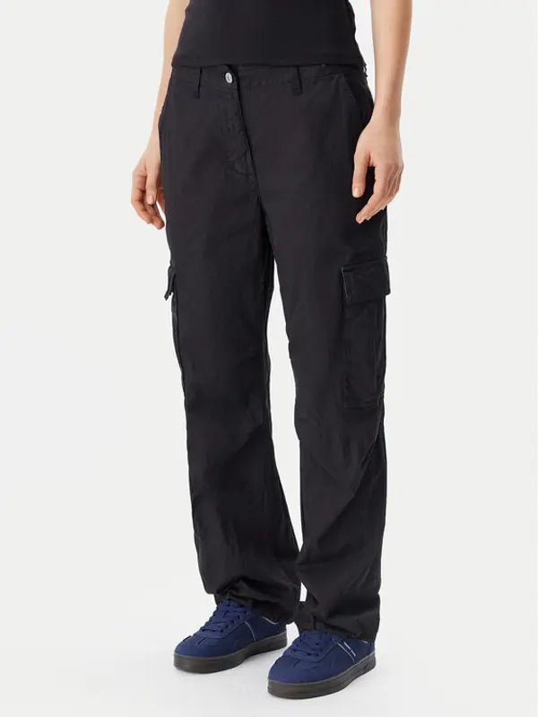 Tommy Jeans Tommy Jeans Hlače DW0DW20350 Crna Relaxed Fit